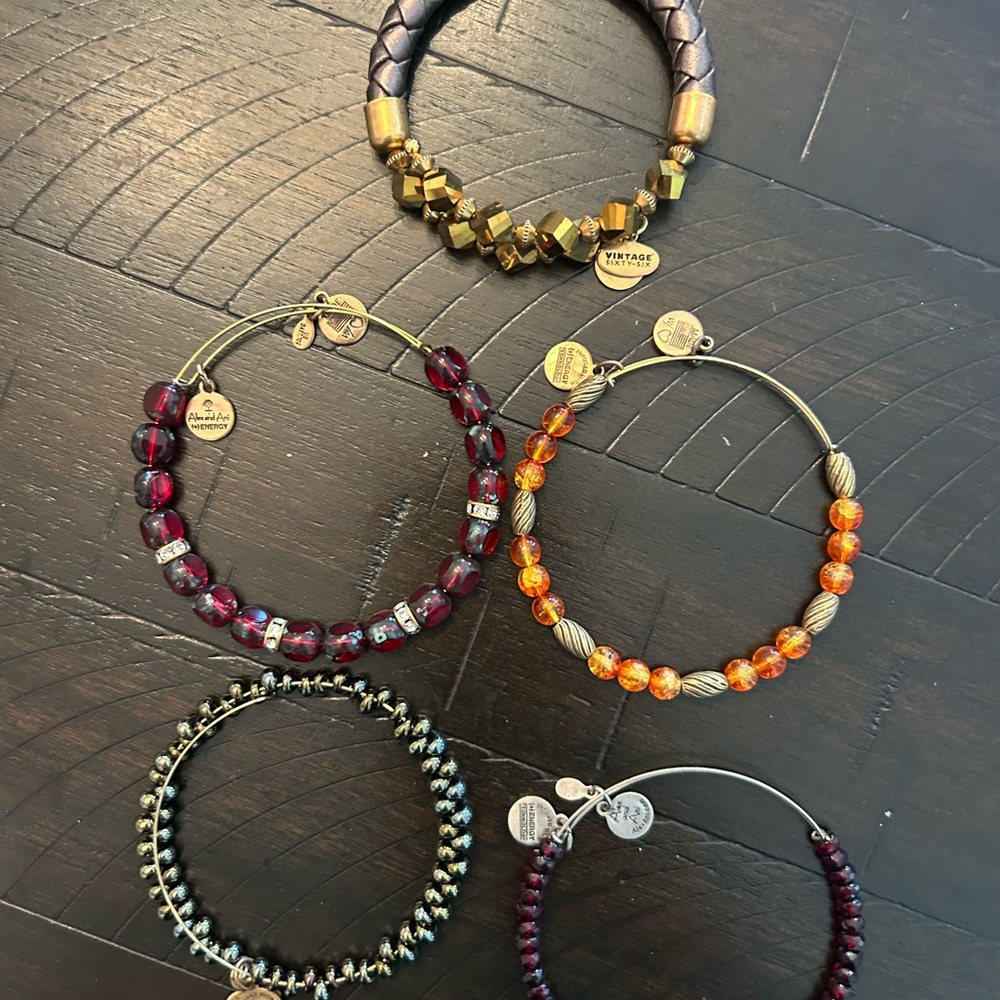 Alex and Ani Multicolor Beaded Bracelet Set